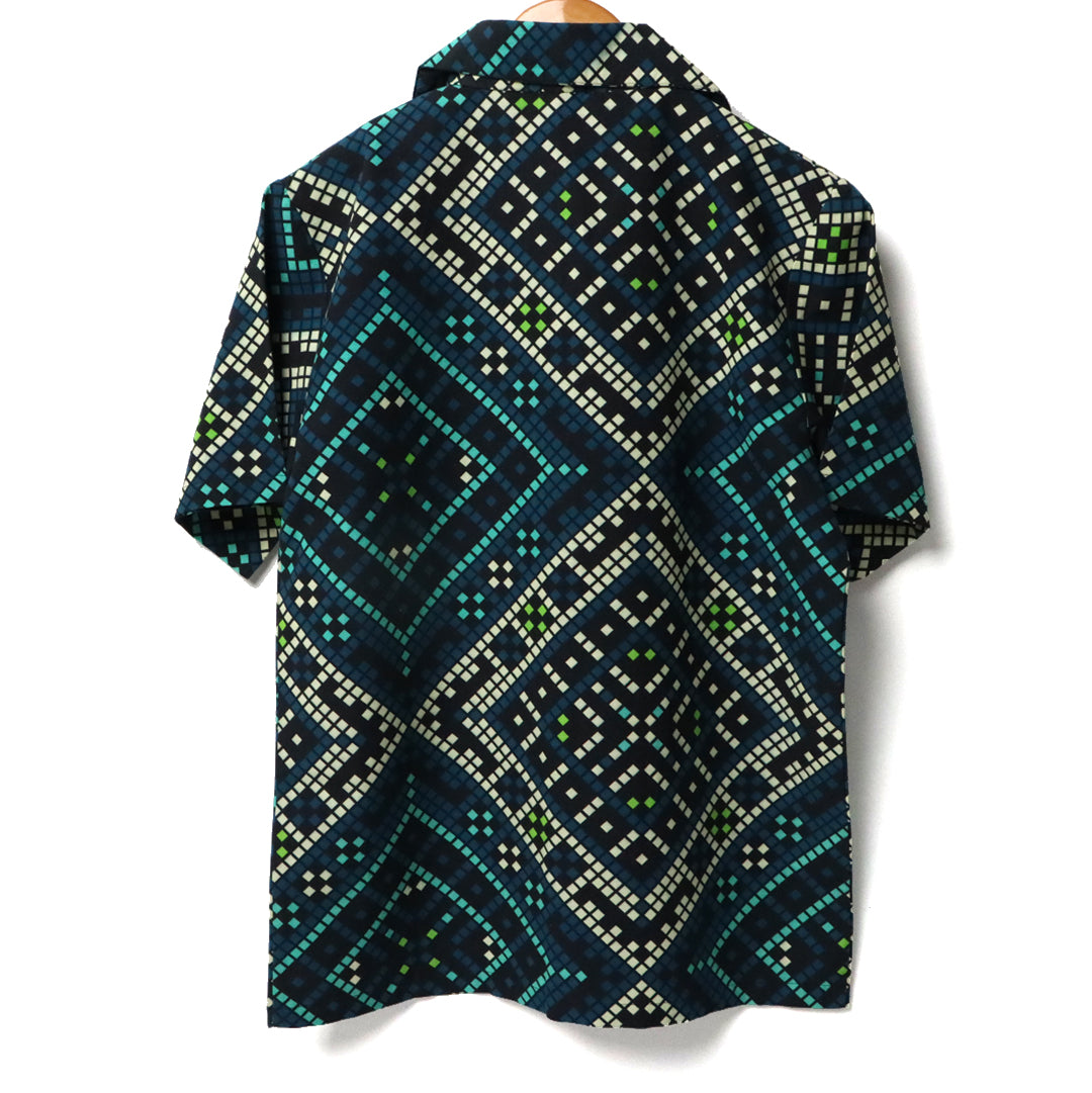Mosaic Cuban Collar Shirt#4
