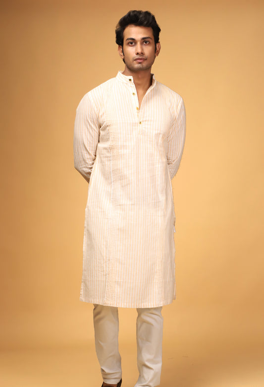 Peach Stripes Eka Dwi Kurta#6