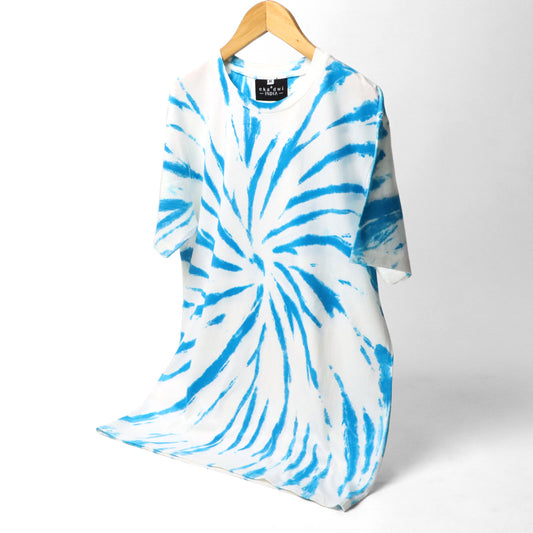 Blue Swirl - Eka Dwi Hand Tie-Dye T-Shirt#10