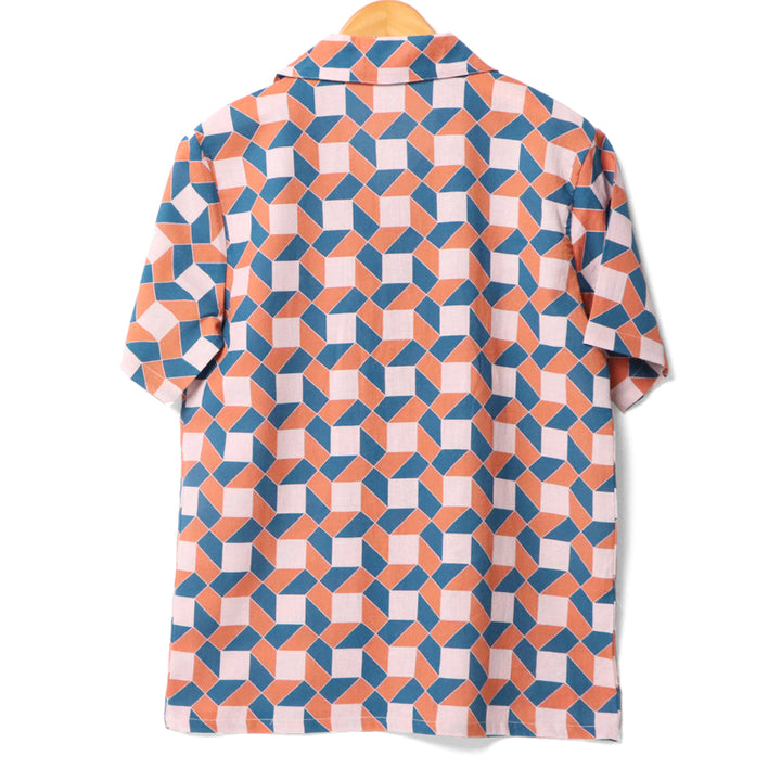 Puzzleque Cuban Collar Shirt#13