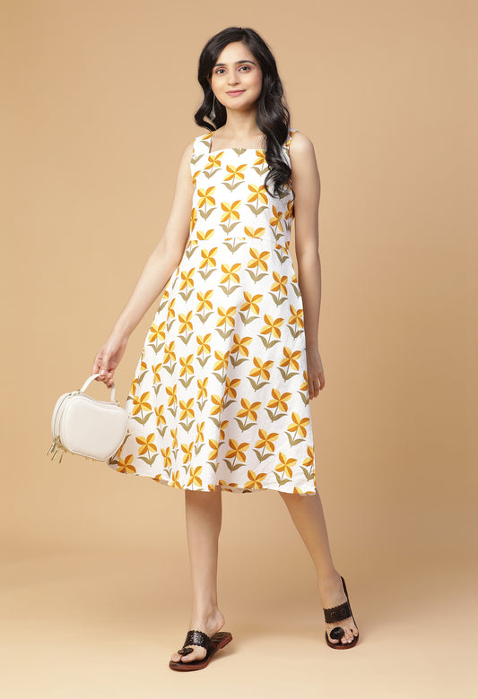 Summer Breeze Fit and Flare Midi Dress#20