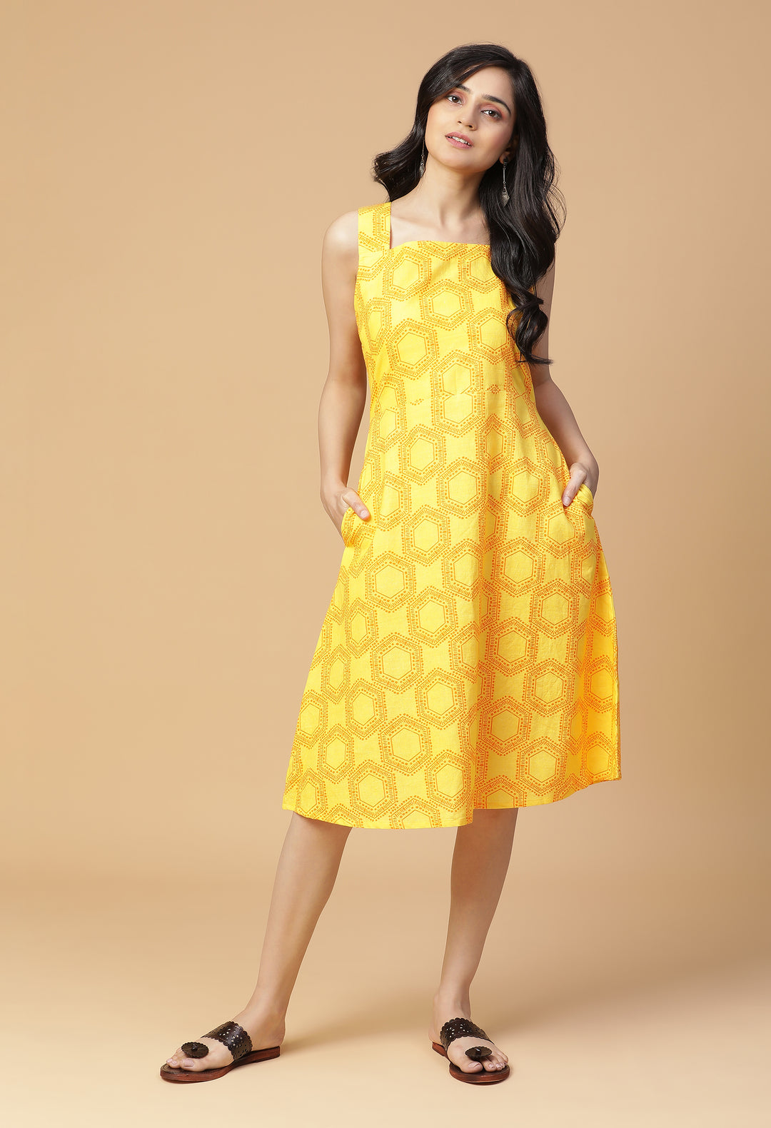 Warm Delight Fit and Flare Midi Dress#21