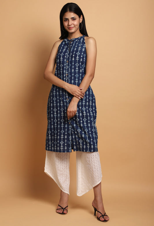 Godna Button Down Kurta With Bottom#17