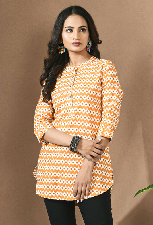 Saahiba Ikat Short Kurti#12