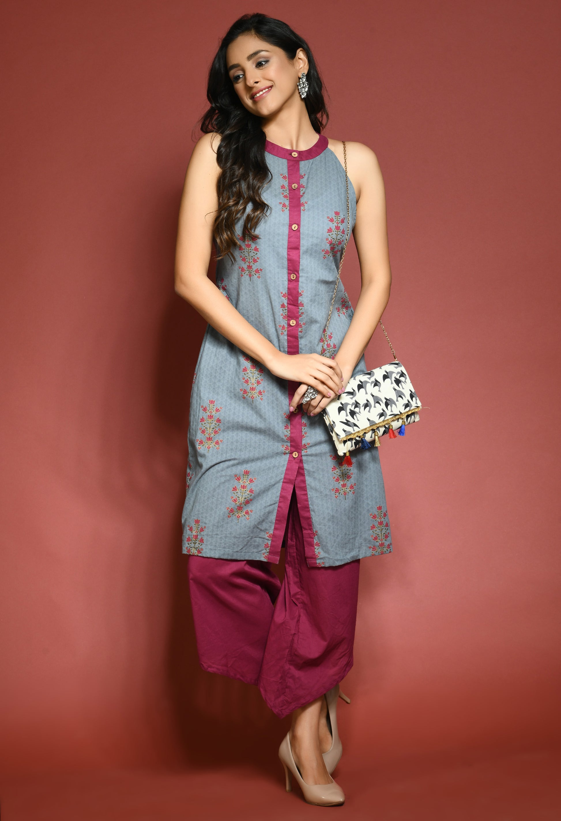Urmul Button Down Kurta Set