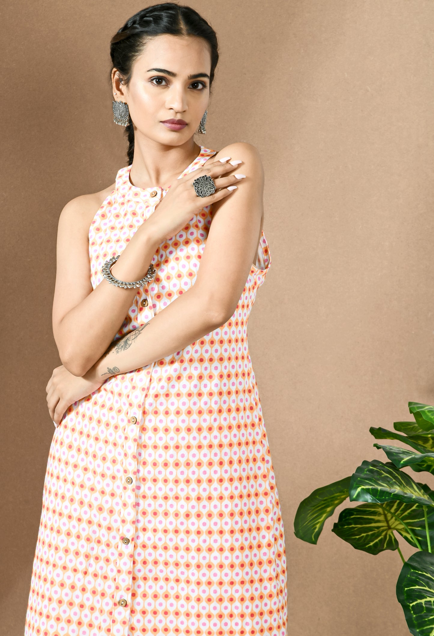Kamla Button Down Kurta With Bottom#8
