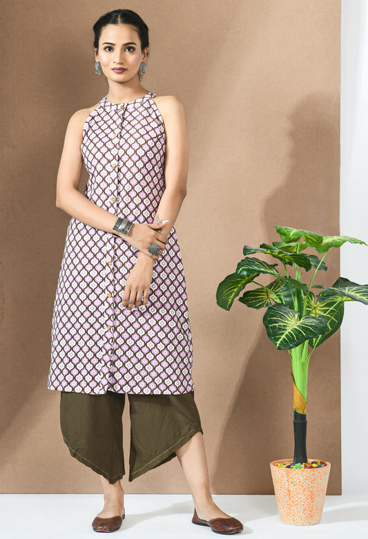 Bajini Button Down Kurta With Bottom#11