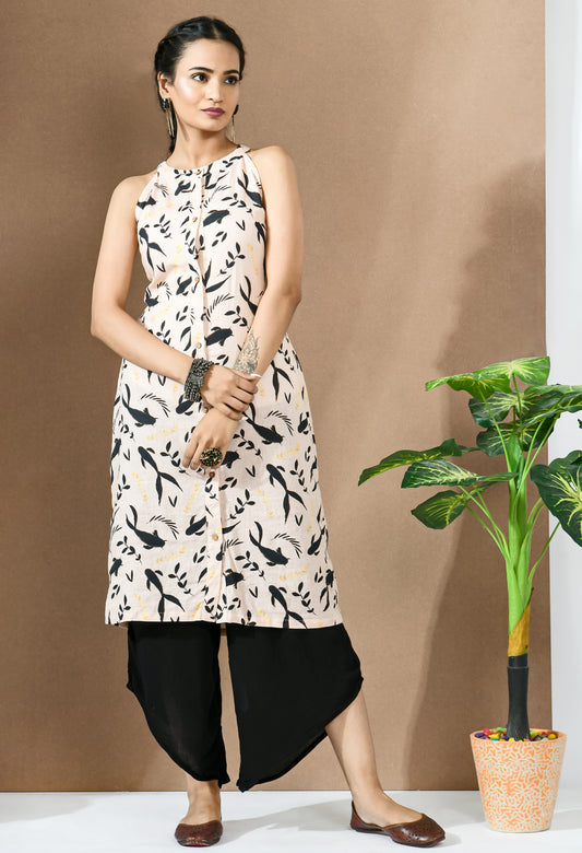 Meen Button Down Kurta With Bottom#16