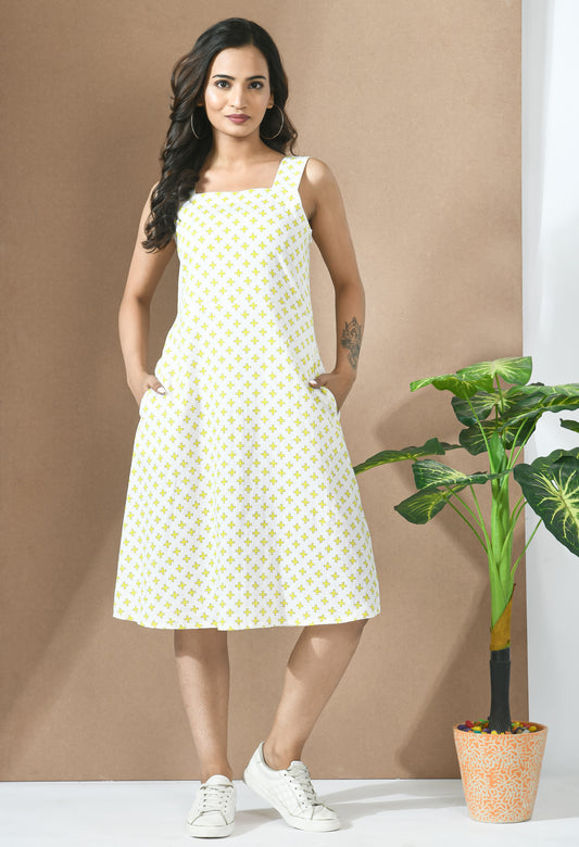 Ikatr Fit and Flare Midi Dress#13