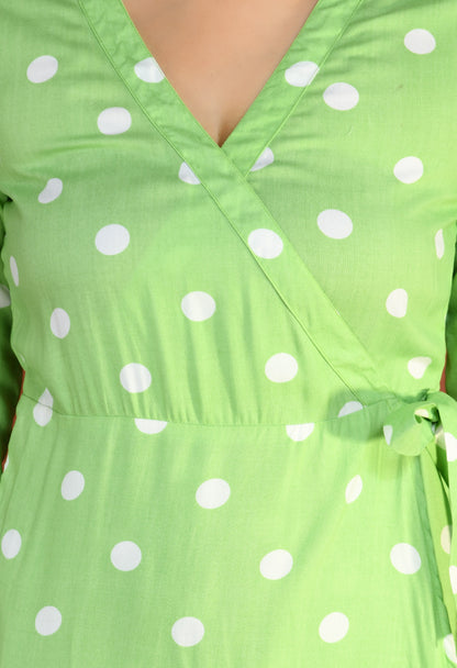 Dribble Wrap Dress