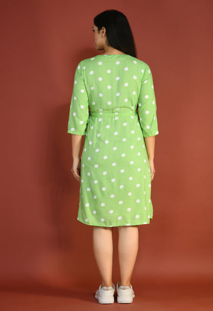 Dribble Wrap Dress