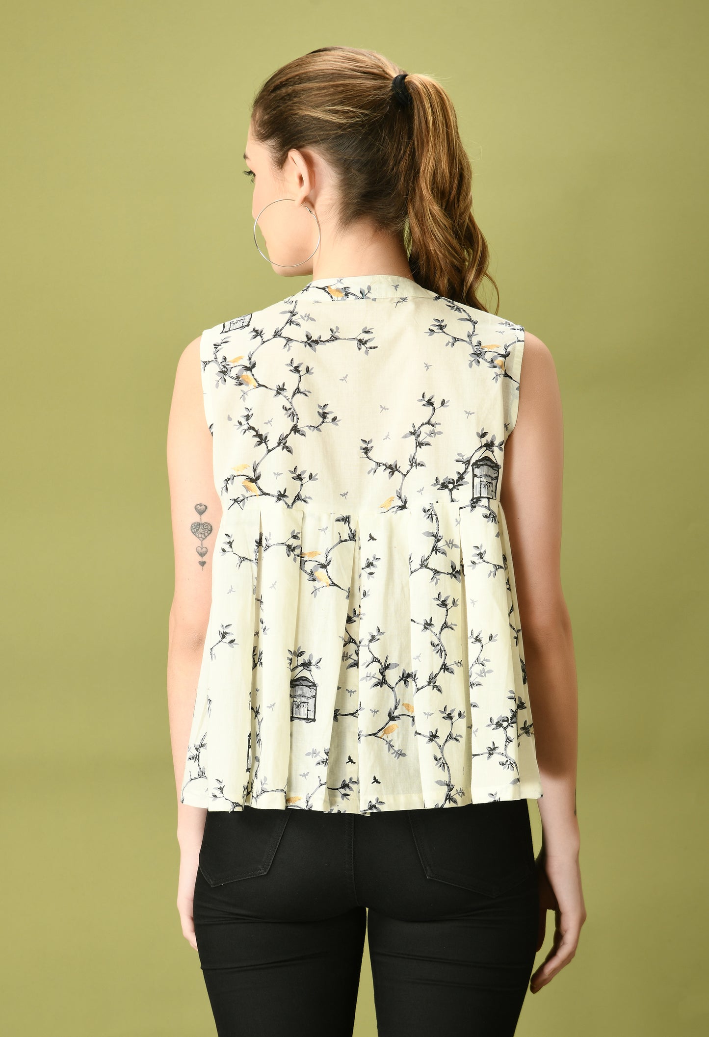Pinjara Pleated Top#8