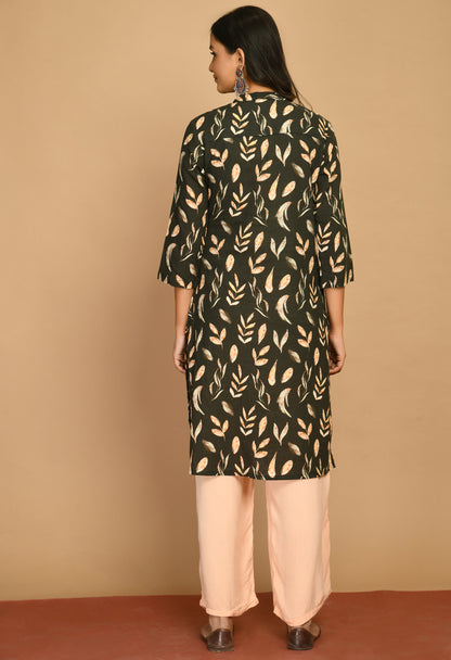 Meena Back Yoke Kurta With Bottom#9