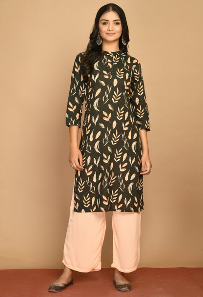 Meena Back Yoke Kurta With Bottom#9