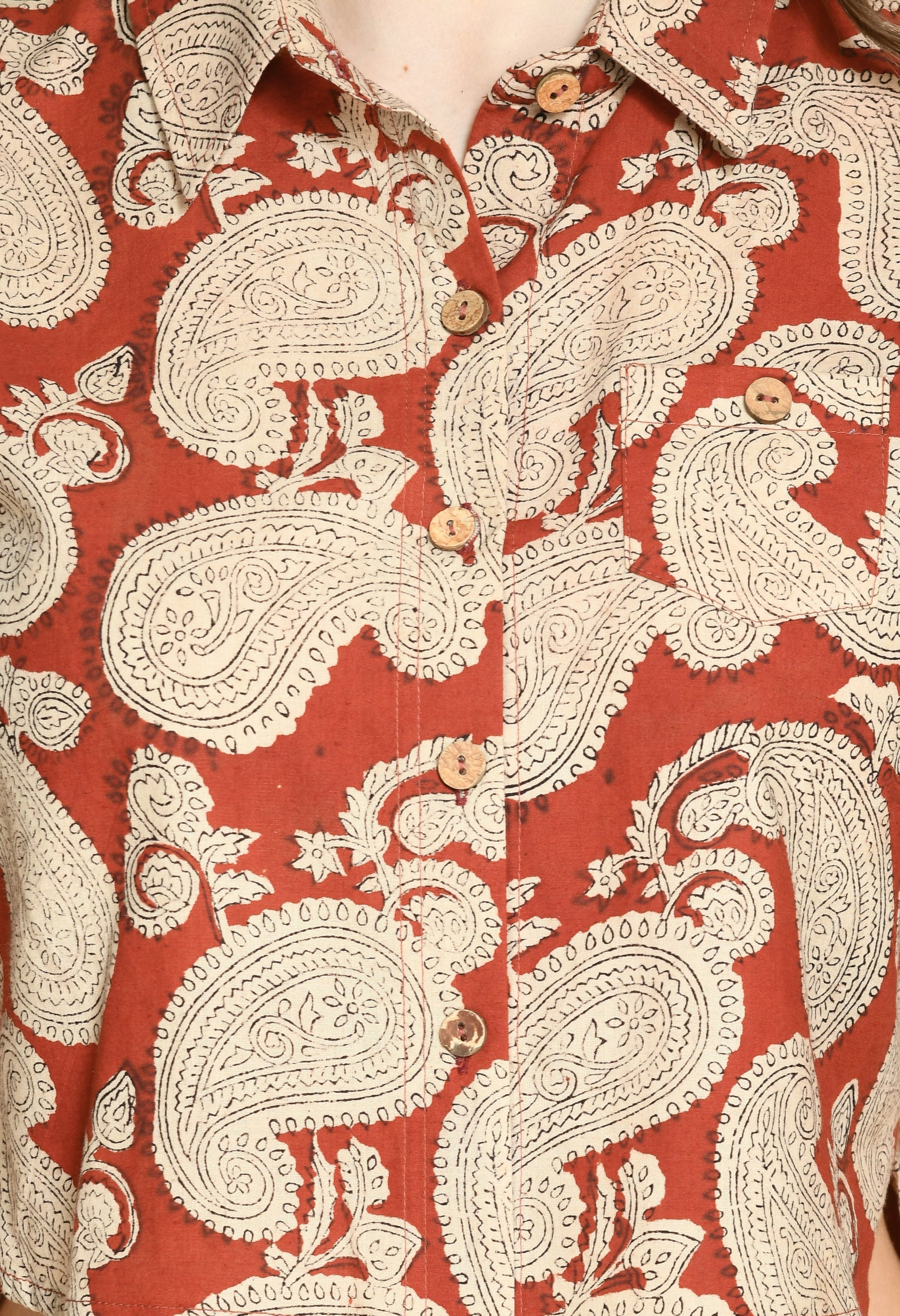 Paisley Crop Shirt