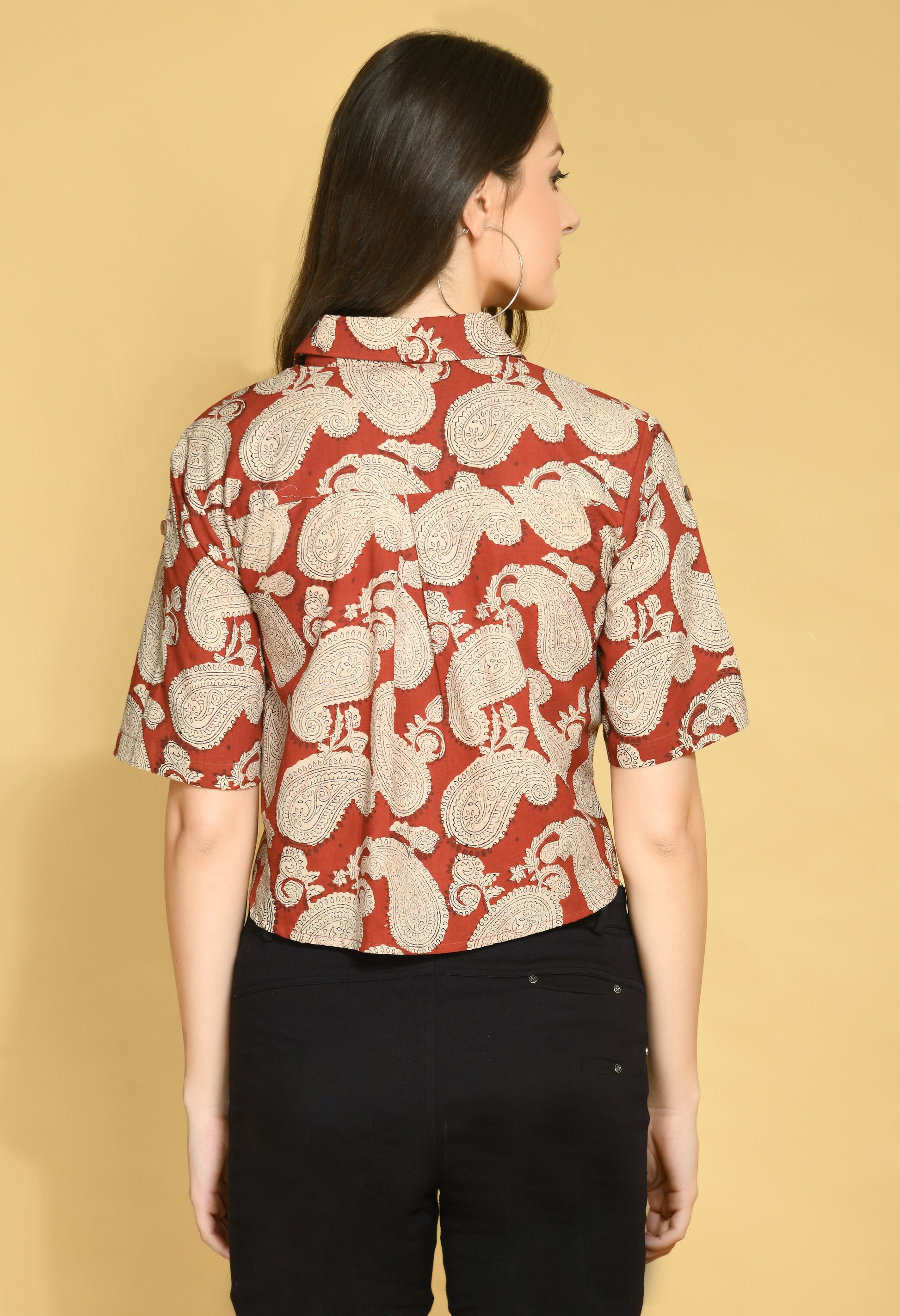 Paisley Crop Shirt