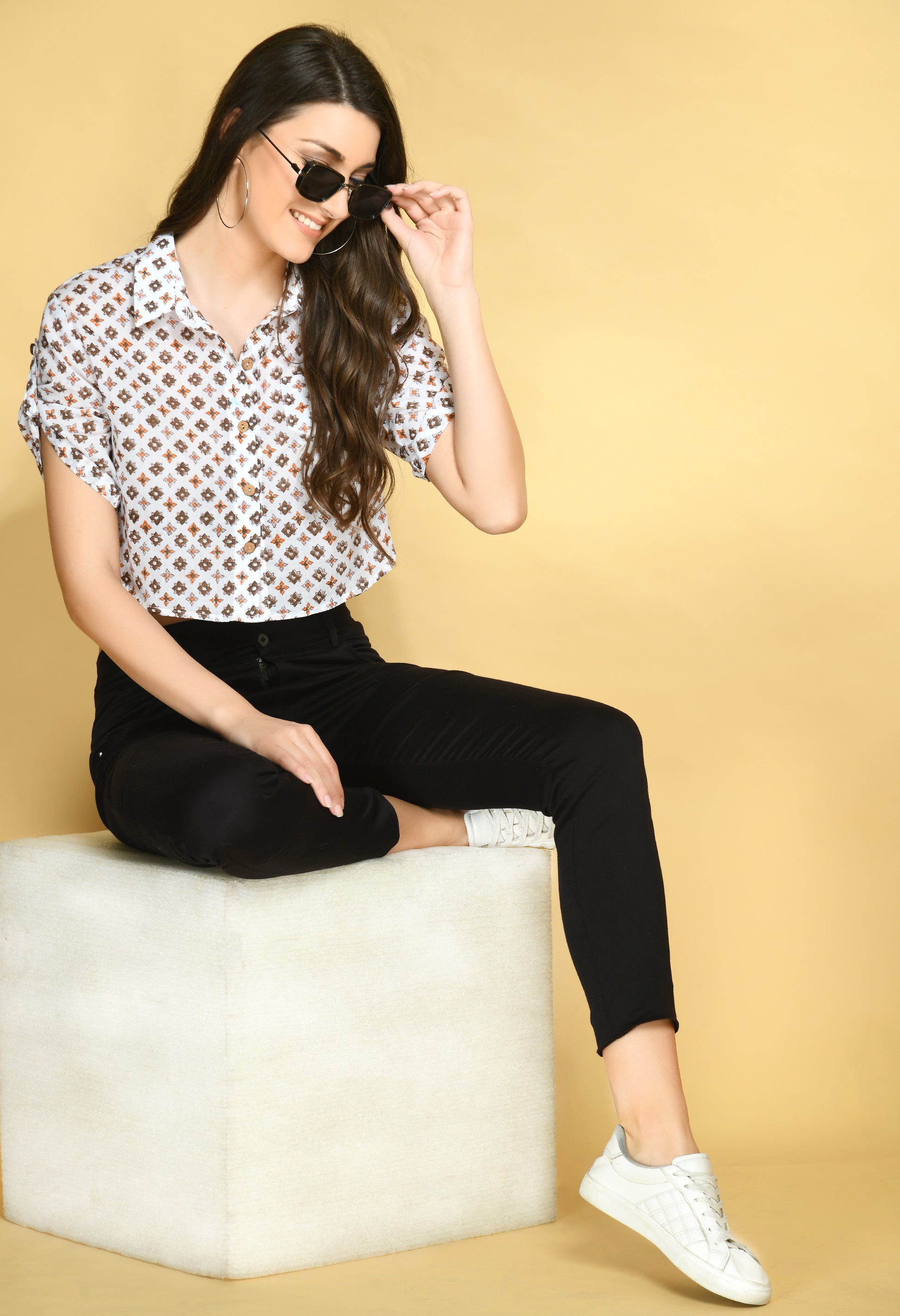 Pushp Crop Shirt