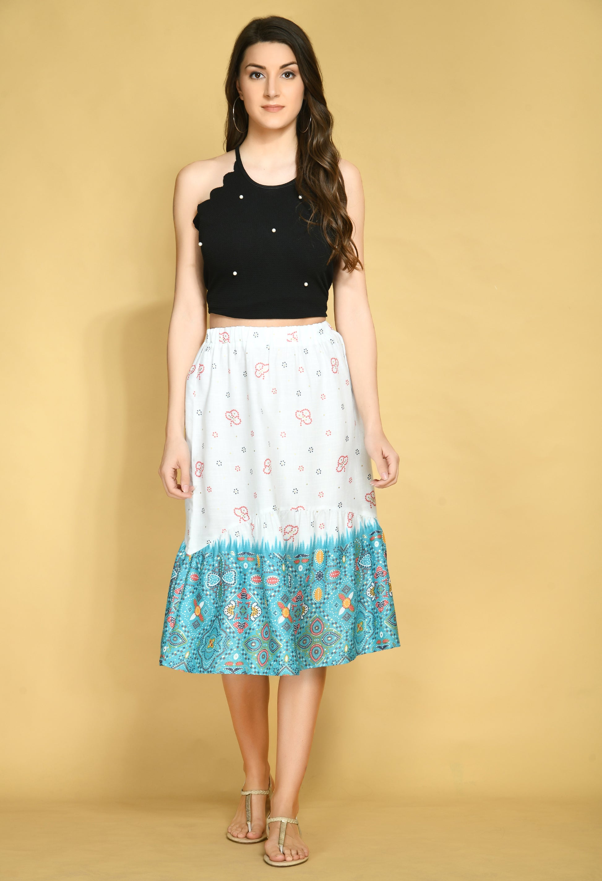 Blooming Blue Skirt