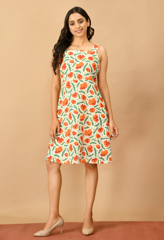 Pushp Fit and Flare Midi Dress#8